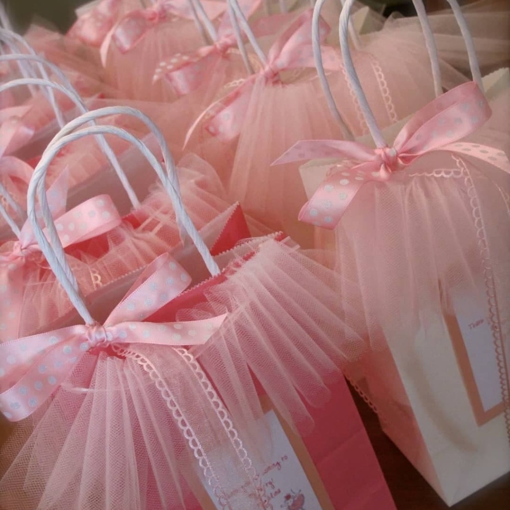custom-made baby shower candy bags/gift bags